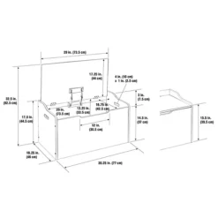 Badger Basket Bench Top Toy Box -Storage And Cleaning 1168353 ALT5