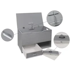 Badger Basket Up And Down Toy And Storage Box/Bench With Two Baskets -Storage And Cleaning 17659181 CC ALT99