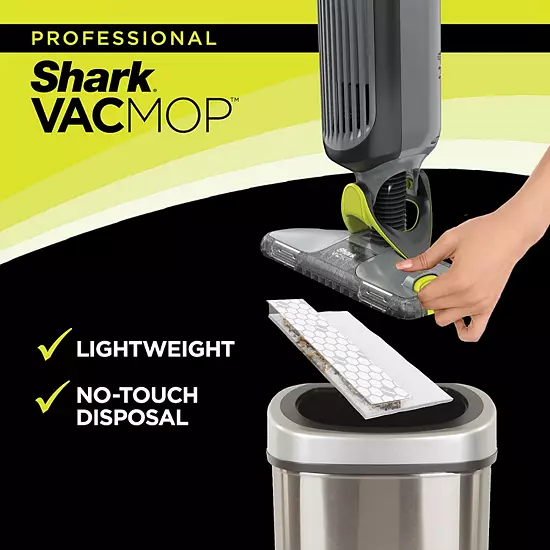 Shark® VACMOP Pro Cordless Hard Floor Vacuum Mop With Led Headlights, 4 Disposable Pads & 12-oz. Cleaning Solution, Charcoal Gray (VM252) 15 Shark® VACMOP Pro Cordless Hard Floor Vacuum Mop With Led Headlights, 4 Disposable Pads & 12-oz. Cleaning Solution, Charcoal Gray (VM252) - Image 13