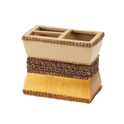 Avanti Braided Medallion Toothbrush Holder -Storage And Cleaning 2006390 Gold 1