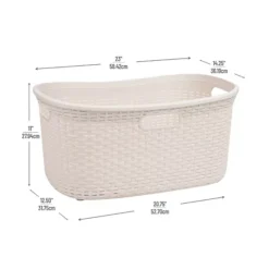 Mind Reader 40 Liter Laundry Basket -Storage And Cleaning 21680403 CC ALT9