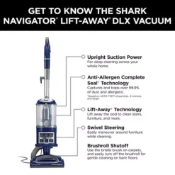 Shark® Navigator® Lift-Away® Deluxe Upright Vacuum -Storage And Cleaning 2200252 CC ALT92