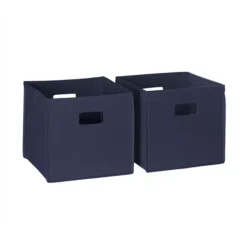 RiverRidge Kids Storage Bin 2-piece Set -Storage And Cleaning 2416382 Navy