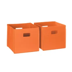 RiverRidge Kids Storage Bin 2-piece Set -Storage And Cleaning 2416382 Orange