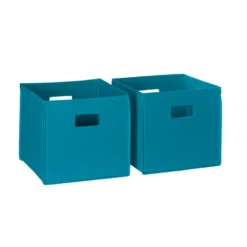 RiverRidge Kids Storage Bin 2-piece Set -Storage And Cleaning 2416382 Turquoise