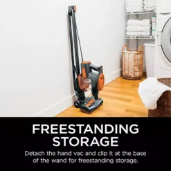 Shark® Rocket® Ultra-Light Corded Bagless Stick Vacuum For Carpet And Hard Floor Cleaning With Swivel Steering, Detachable Hand Vacuum, Convenient Storage, And Easy-Empty Dustcup (HV301) -Storage And Cleaning 2689076 ALT6