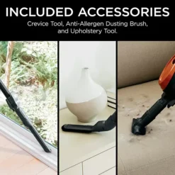 Shark® Rocket® Ultra-Light Corded Bagless Stick Vacuum For Carpet And Hard Floor Cleaning With Swivel Steering, Detachable Hand Vacuum, Convenient Storage, And Easy-Empty Dustcup (HV301) -Storage And Cleaning 2689076 ALT9