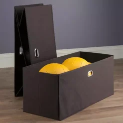 Winsome Torino Folding Storage Basket 2-piece Set -Storage And Cleaning 2708610 Chocolate