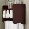 Bolton Bathroom Storage Cubby & Towel Bar Wall Shelf -Storage And Cleaning 2769685 Espresso