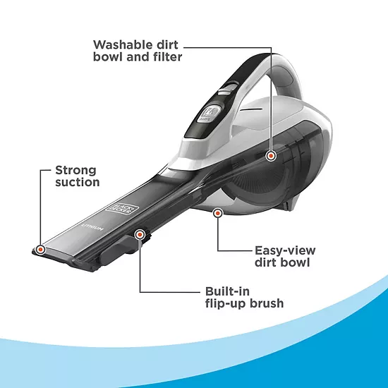 Black & Decker BLACK+DECKER™ Lithium Cordless Hand Vacuum With Scented Filter (HLVA320JS10) 5 Black & Decker BLACK+DECKER™ Lithium Cordless Hand Vacuum With Scented Filter (HLVA320JS10) - Image 3