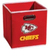 Franklin Sports Kansas City Chiefs Collapsible Storage Bin -Storage And Cleaning 3100884