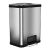 ITouchless Halo 13-gallon AirStep Stainless Steel Trash Can