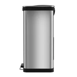 ITouchless Halo 13-gallon AirStep Stainless Steel Trash Can -Storage And Cleaning 3312688 ALT2