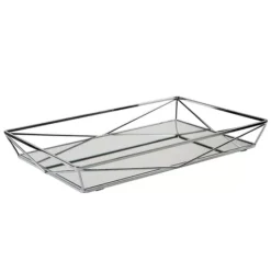 Home Details Geometric Mirrored Vanity Tray -Storage And Cleaning 3353563 ALT2