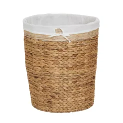 Household Essentials Water Hyacinth Basket-Hamper With Liner