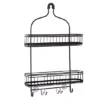 Zenna Home Satin Nickel Extra Wide Shower Caddy -Storage And Cleaning 3743046 Oil Rubbed Bronze