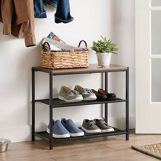 Sonoma Goods For Life® 3-Tier Shoe Rack 5 Sonoma Goods For Life® 3-Tier Shoe Rack - Image 3