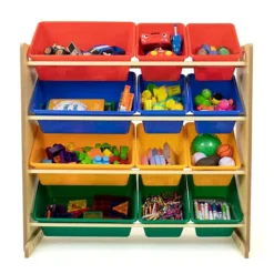 Humble Crew Toy Organizer With 12 Plastic Bins -Storage And Cleaning 4481444 ALT6