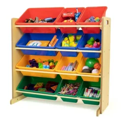 Humble Crew Toy Organizer With 12 Plastic Bins -Storage And Cleaning 4481444 ALT7