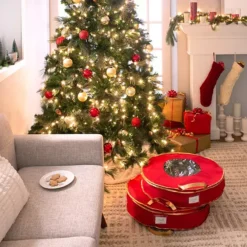 Simplify 2-Pack 24" Holiday Wreath Bag -Storage And Cleaning 4514494 ALT3