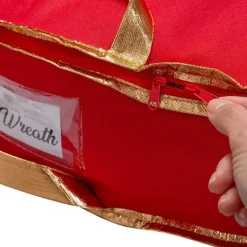 Simplify 2-Pack 36" Holiday Wreath Bag -Storage And Cleaning 4514977 ALT3