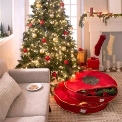 Simplify 2-Pack 36" Holiday Wreath Bag -Storage And Cleaning 4514977 ALT7