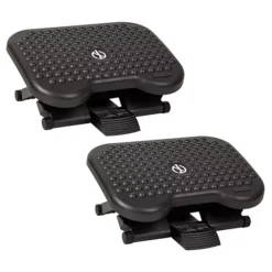 Mind Reader 2 Pack Adjustable Height Ergonomic Foot Rest