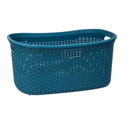 Mind Reader 40 Liter Laundry Basket -Storage And Cleaning 4789381 Blue