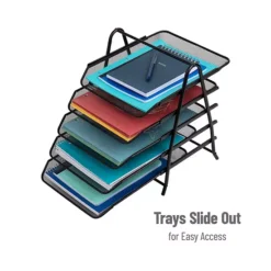 Mind Reader Desk Organizer With 5 Sliding Trays -Storage And Cleaning 4789684 ALT21