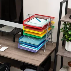 Mind Reader Desk Organizer With 5 Sliding Trays -Storage And Cleaning 4789684 ALT5