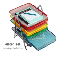 Mind Reader Desk Organizer With 5 Sliding Trays -Storage And Cleaning 4789684 ALT6