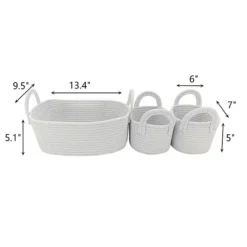 Sonoma Goods For Life® 3-Pack Rope Storage Baskets -Storage And Cleaning 49904751 CC ALT4