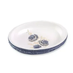 Popular Bath Blossom Rose Soap Dish -Storage And Cleaning 5092616 Blue