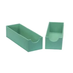 Household Essentials Narrow Drawer Organizer Tray 2-Pack -Storage And Cleaning 5132218 Seafoam