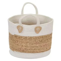 Household Essentials Corn Husk And Hyacinth Wicker Basket -Storage And Cleaning 5132382 ALT2