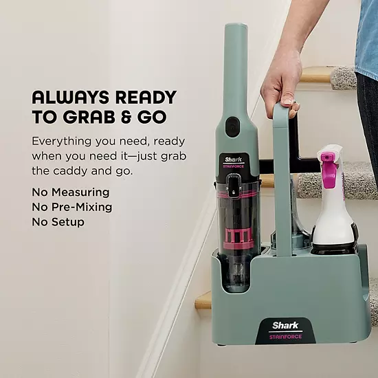 Shark® StainForce Portable Spot & Stain Cleaner With Dual-Activated Cleaning Solution - HX101 11 Shark® StainForce Portable Spot & Stain Cleaner With Dual-Activated Cleaning Solution - HX101 - Image 9