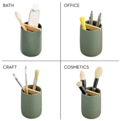 IDesign 2-pc. Toothbrush Holder With Removable Wood Divider Set 12 IDesign 2-pc. Toothbrush Holder With Removable Wood Divider Set -Storage And Cleaning 53631884 CC ALT4