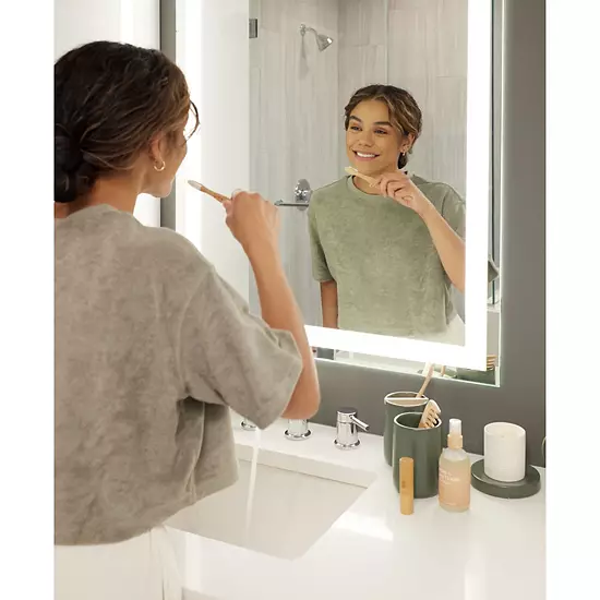 IDesign 2-pc. Toothbrush Holder With Removable Wood Divider Set 8 IDesign 2-pc. Toothbrush Holder With Removable Wood Divider Set - Image 6