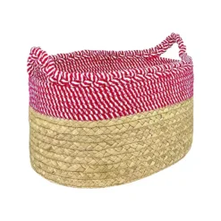 Merry And Bright Medium Woven Candy Cane Stripe Storage Bin -Storage And Cleaning 53949873 CC ALT2
