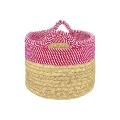 Merry And Bright Medium Woven Candy Cane Stripe Storage Bin -Storage And Cleaning 53949873 CC ALT3