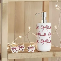 Avanti Christmas Bows Lotion Pump Dispenser -Storage And Cleaning 54720864 CC ALT2