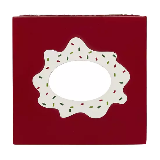 Avanti Gingerbread Man Tissue Box Cover 5 Avanti Gingerbread Man Tissue Box Cover - Image 3