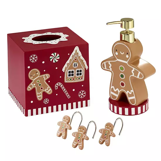 Avanti Gingerbread Man Tissue Box Cover 7 Avanti Gingerbread Man Tissue Box Cover - Image 5