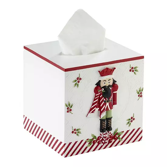 Avanti Peppermint Nutcracker Tissue Box Cover 6 Avanti Peppermint Nutcracker Tissue Box Cover - Image 4