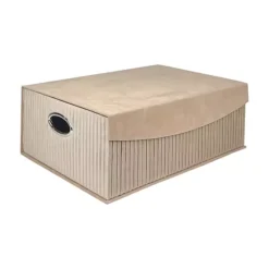 Belle Maison Large Flip-Top Velvet Storage Box -Storage And Cleaning 54948917 CC ALT2