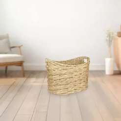 Belle Maison Medium Oval Natural Basket 7 Belle Maison Medium Oval Natural Basket -Storage And Cleaning 54948920 CC ALT