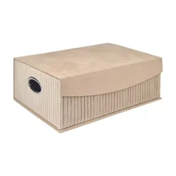 Belle Maison Medium Flip-Top Velvet Storage Box -Storage And Cleaning 54948930 CC ALT2