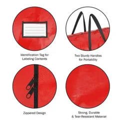 Hastings Home 12-ft. Christmas Tree Storage Bag -Storage And Cleaning 5615758 ALT3