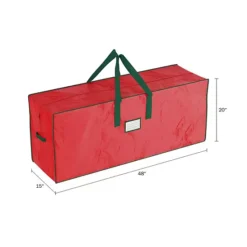 Hastings Home 7.5-ft. Red & Green Christmas Tree Storage Bag -Storage And Cleaning 5615828 ALT4