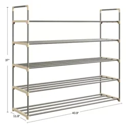 Hastings Home 5-Tier 30 Pair Shoe Storage Rack 15 Hastings Home 5-Tier 30 Pair Shoe Storage Rack -Storage And Cleaning 5615881 ALT6